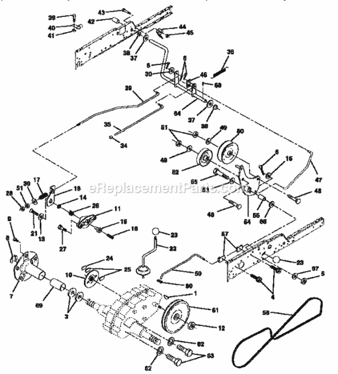 Page C Diagram and Parts List for 917251650  Craftsman Lawn Tractor