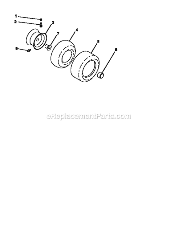 Page H Diagram and Parts List for 917251650  Craftsman Lawn Tractor