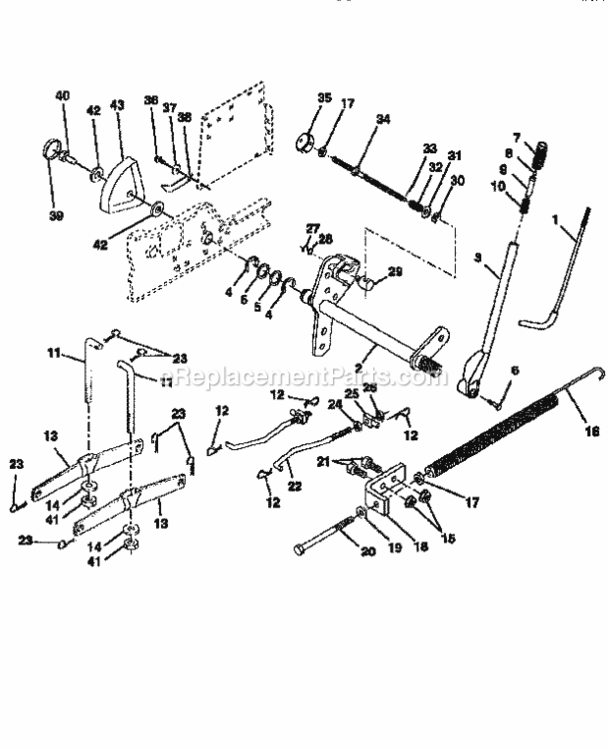 Page I Diagram and Parts List for 917251650  Craftsman Lawn Tractor
