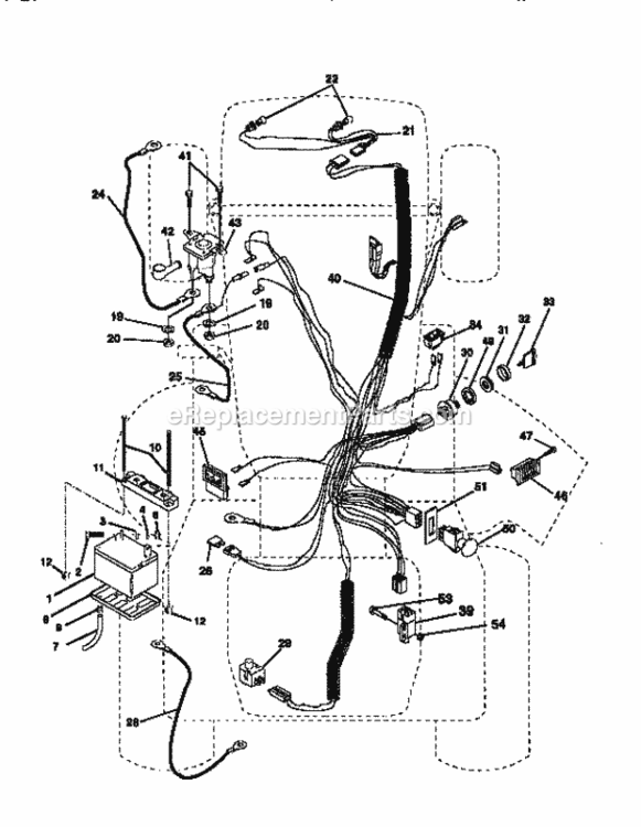 Page A Diagram and Parts List for 917251660  Craftsman Lawn Tractor