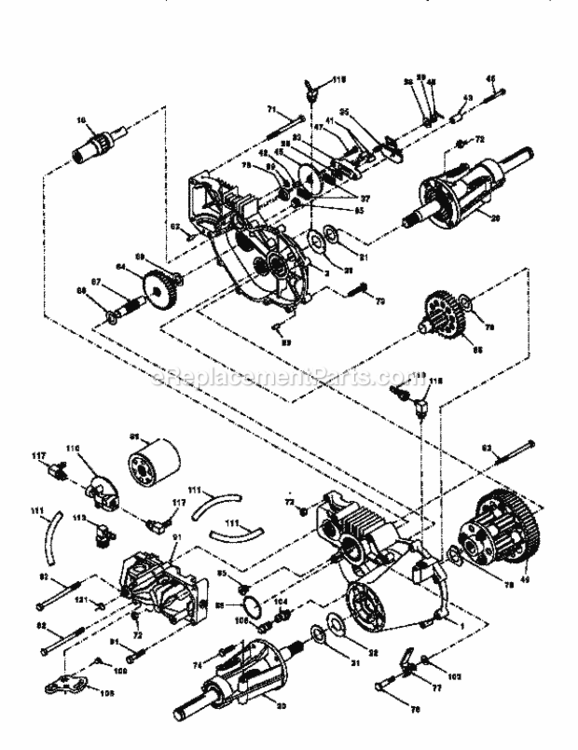 Page K Diagram and Parts List for 917251660  Craftsman Lawn Tractor