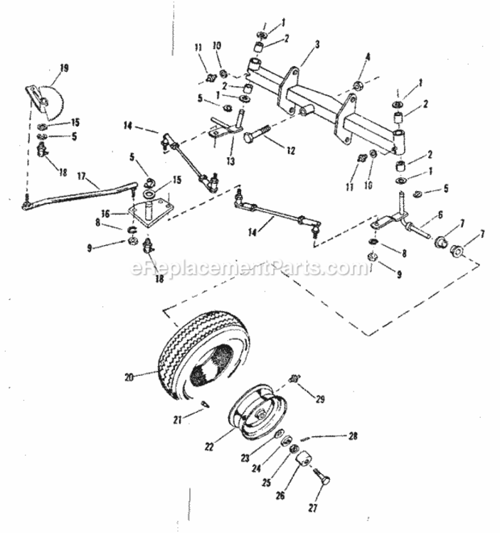 Page D Diagram and Parts List for 91725200  Craftsman Lawn Tractor