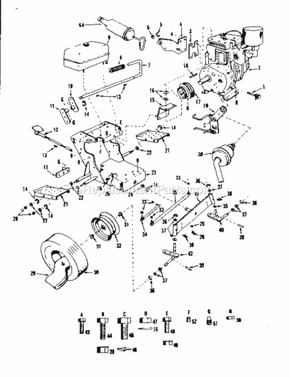 Page A Diagram and Parts List for 91725231  Craftsman Lawn Tractor