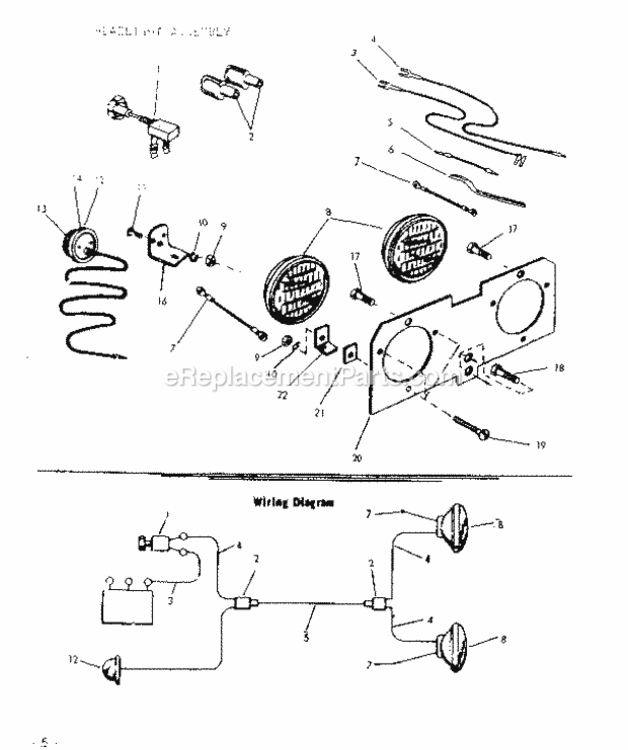 Page D Diagram and Parts List for 91725231  Craftsman Lawn Tractor