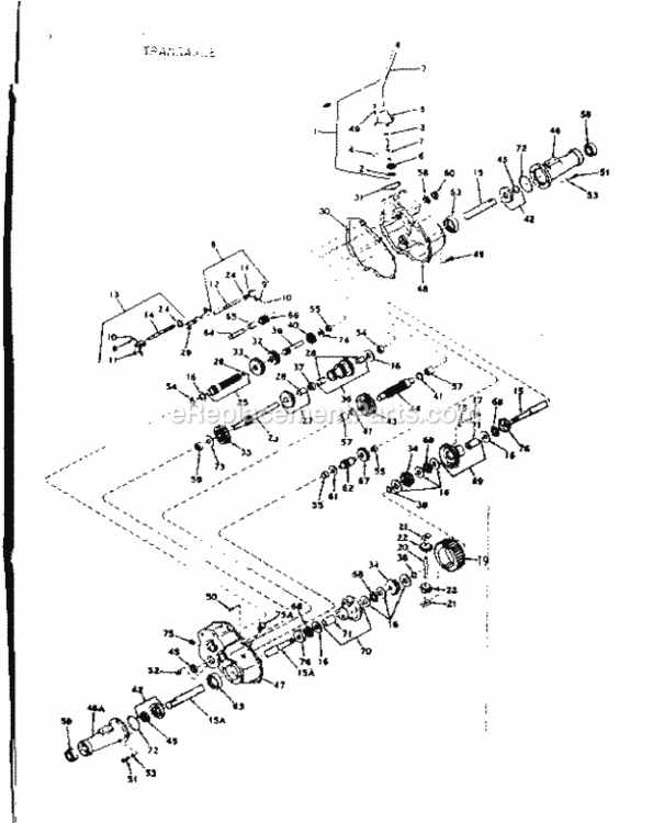 Page E Diagram and Parts List for 91725231  Craftsman Lawn Tractor