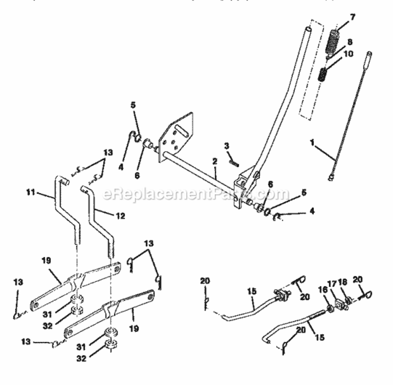 Page I Diagram and Parts List for 917252450  Craftsman Lawn Tractor