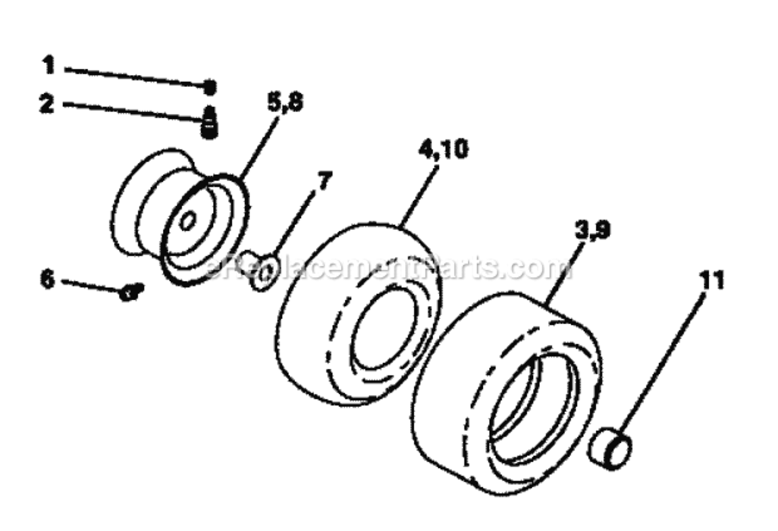 Page G Diagram and Parts List for 917252500  Craftsman Lawn Tractor