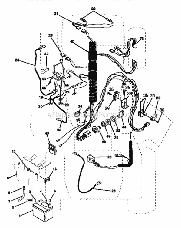 Page A Diagram and Parts List for 917252520  Craftsman Lawn Tractor