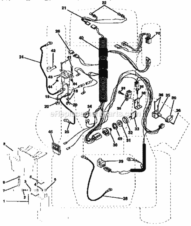 Page A Diagram and Parts List for 917252530  Craftsman Lawn Tractor