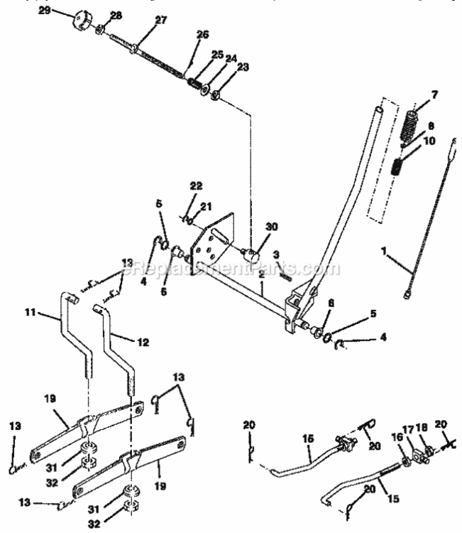 Page I Diagram and Parts List for 917252530  Craftsman Lawn Tractor