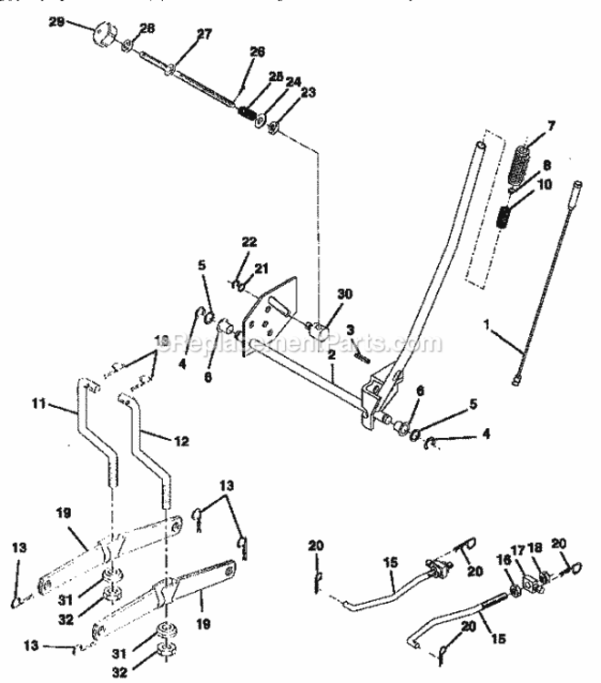 Page I Diagram and Parts List for 917252540  Craftsman Lawn Tractor
