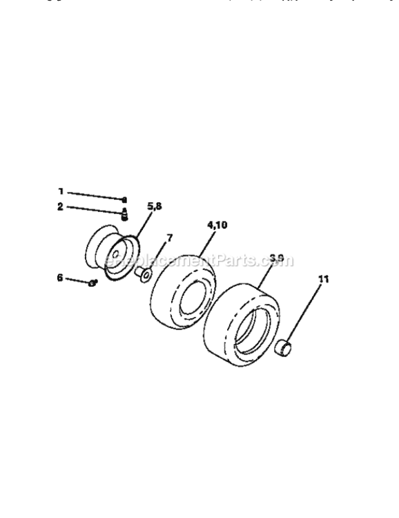 Page G Diagram and Parts List for 917252541  Craftsman Lawn Tractor