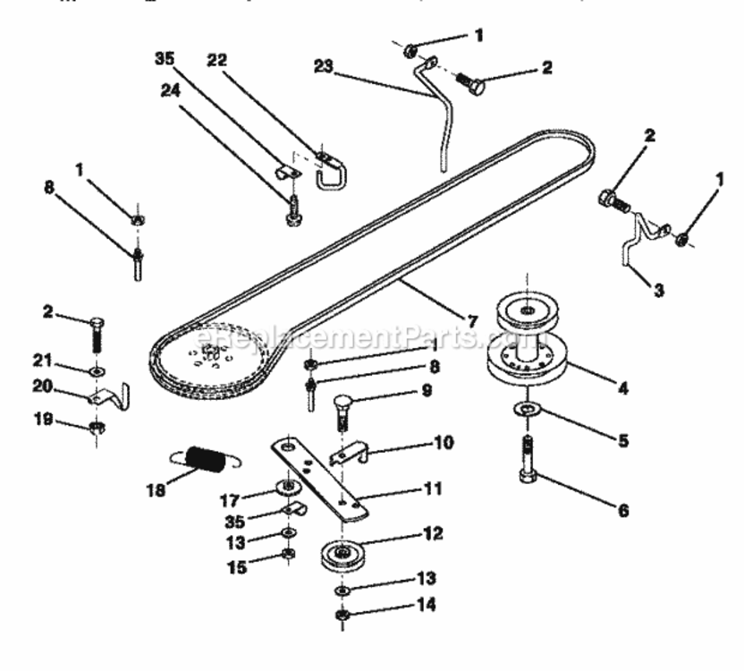 Page K Diagram and Parts List for 917252550  Craftsman Lawn Tractor