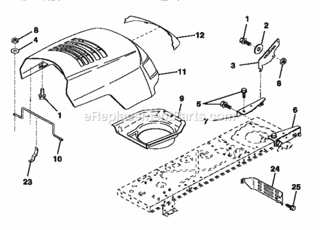 Page C Diagram and Parts List for 917252550  Craftsman Lawn Tractor