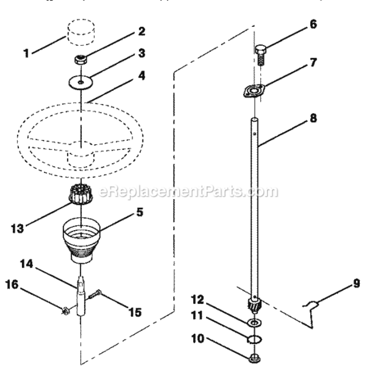 Page F Diagram and Parts List for 917252550  Craftsman Lawn Tractor