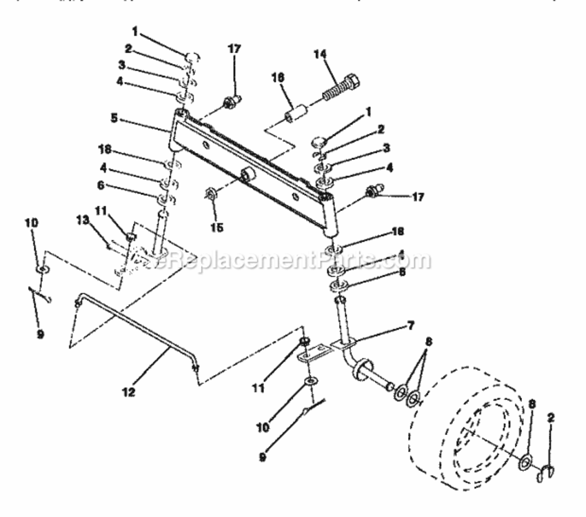 Page H Diagram and Parts List for 917252550  Craftsman Lawn Tractor