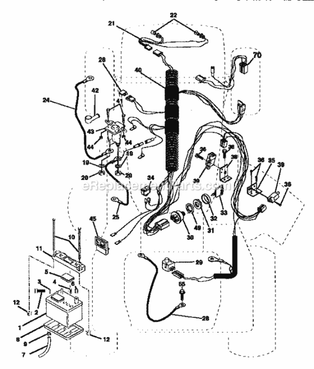 Page A Diagram and Parts List for 917252560  Craftsman Lawn Tractor