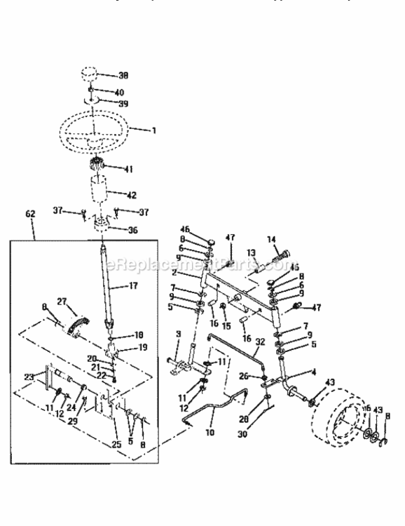 Page D Diagram and Parts List for 917252561  Craftsman Lawn Tractor