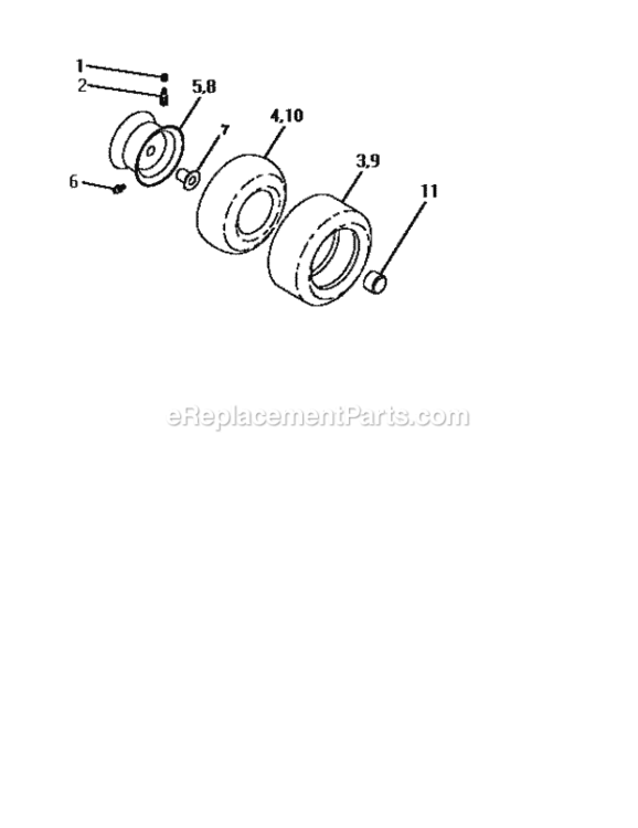 Page G Diagram and Parts List for 917252561  Craftsman Lawn Tractor