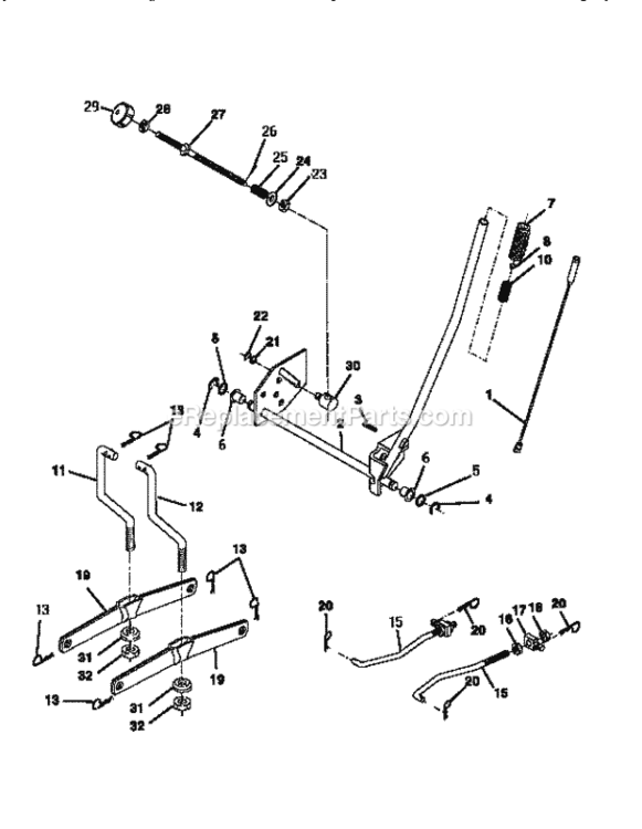 Page I Diagram and Parts List for 917252561  Craftsman Lawn Tractor