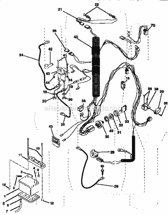 Page A Diagram and Parts List for 917252562  Craftsman Lawn Tractor