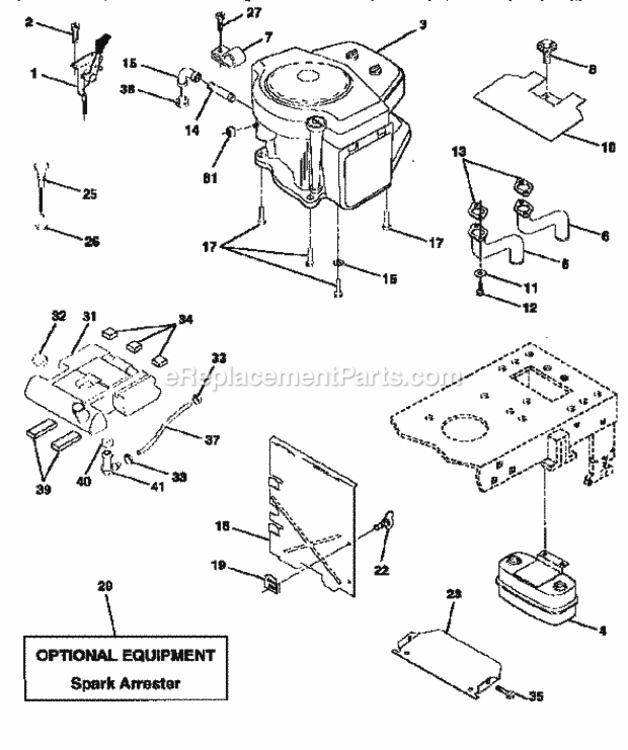 Page H Diagram and Parts List for 917252562  Craftsman Lawn Tractor