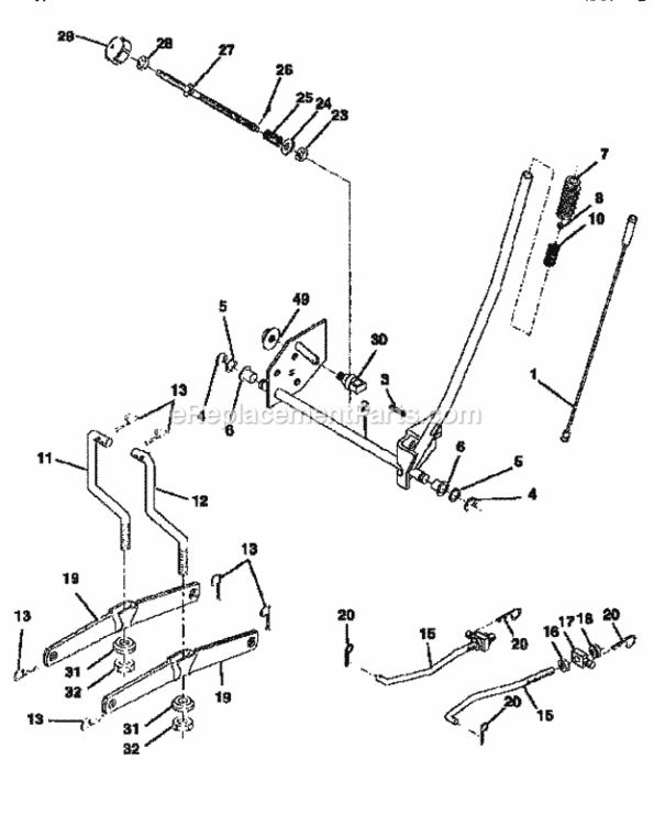 Page I Diagram and Parts List for 917252562  Craftsman Lawn Tractor