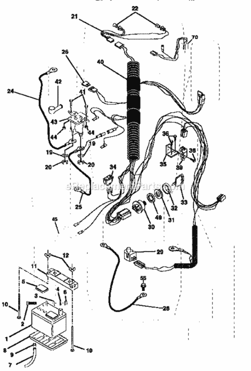Page A Diagram and Parts List for 917252563  Craftsman Lawn Tractor