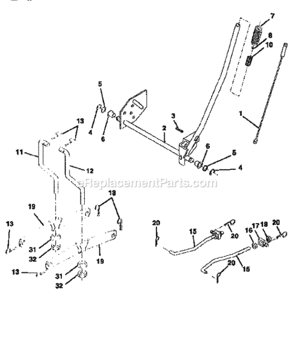 Page J Diagram and Parts List for 917252563  Craftsman Lawn Tractor
