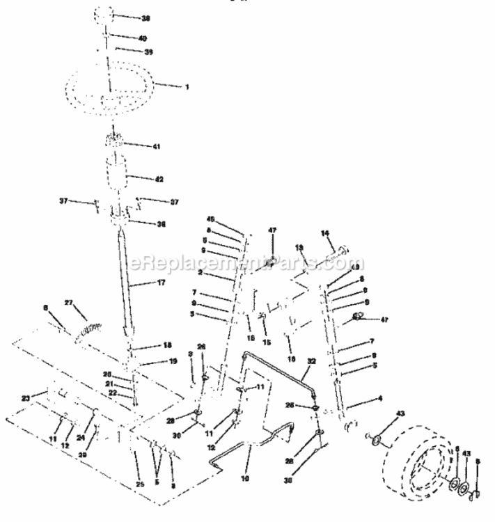 Page D Diagram and Parts List for 917252563  Craftsman Lawn Tractor