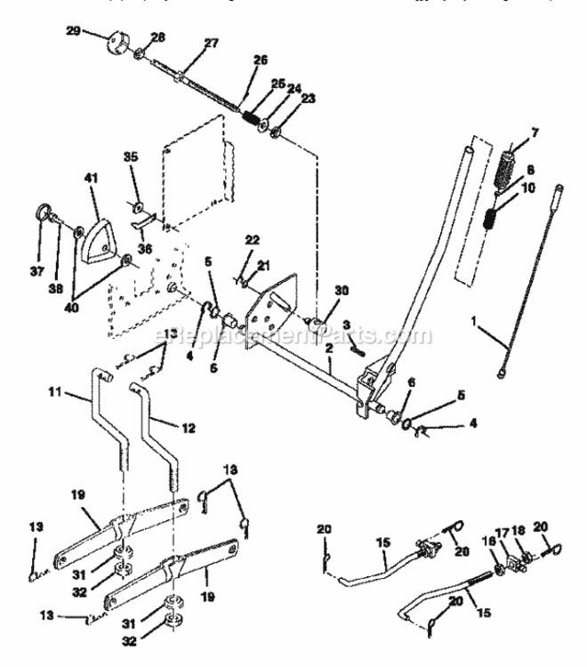 Page I Diagram and Parts List for 917252580  Craftsman Lawn Tractor