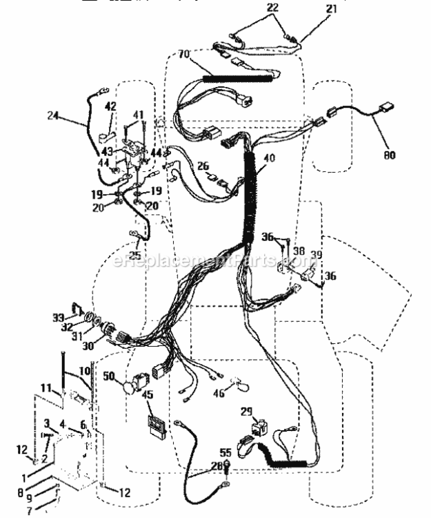 Page A Diagram and Parts List for 917252590  Craftsman Lawn Tractor