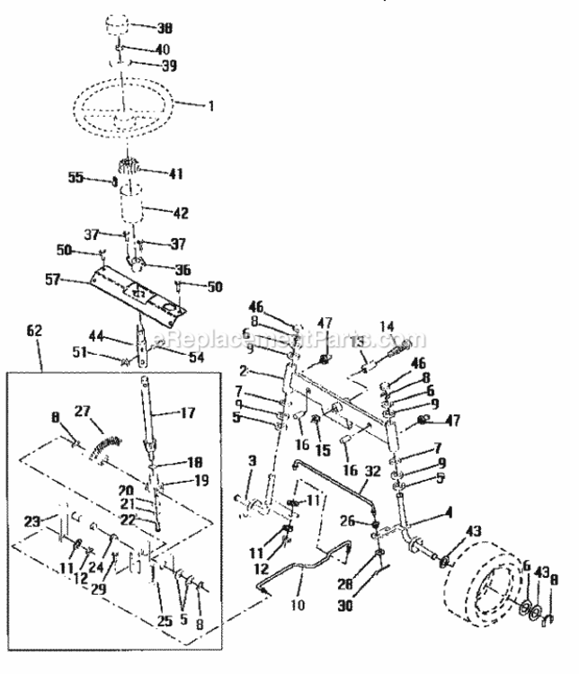 Page D Diagram and Parts List for 917252590  Craftsman Lawn Tractor