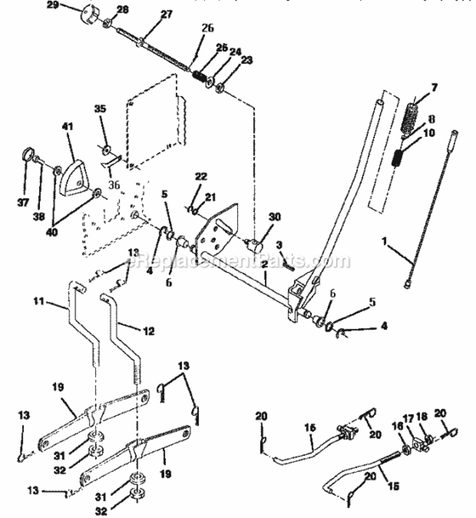 Page I Diagram and Parts List for 917252590  Craftsman Lawn Tractor