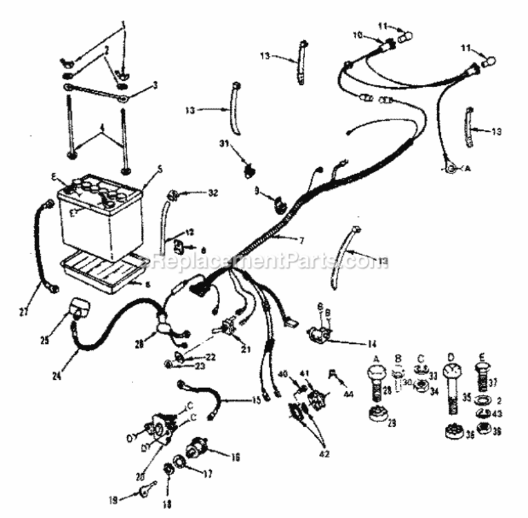 Page A Diagram and Parts List for 917252681  Craftsman Lawn Tractor
