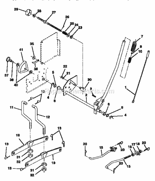 Page I Diagram and Parts List for 917252700  Craftsman Lawn Tractor