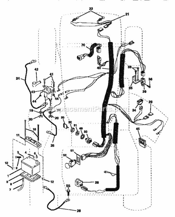 Page A Diagram and Parts List for 917252710  Craftsman Lawn Tractor