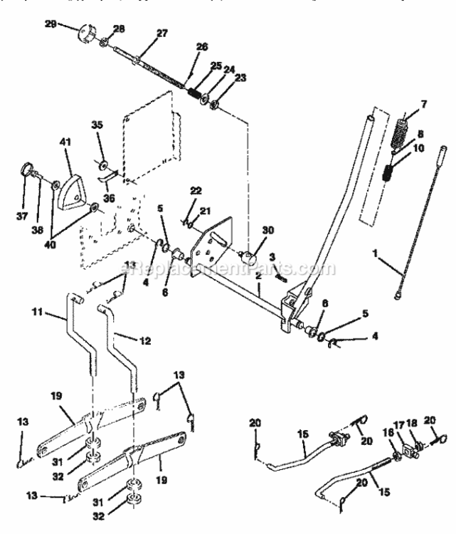 Page I Diagram and Parts List for 917252710  Craftsman Lawn Tractor