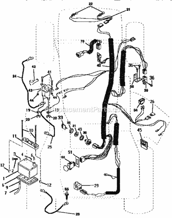 Page A Diagram and Parts List for 917252711  Craftsman Lawn Tractor