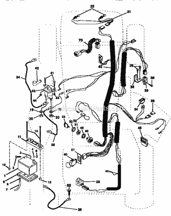 Page A Diagram and Parts List for 917252714  Craftsman Lawn Tractor