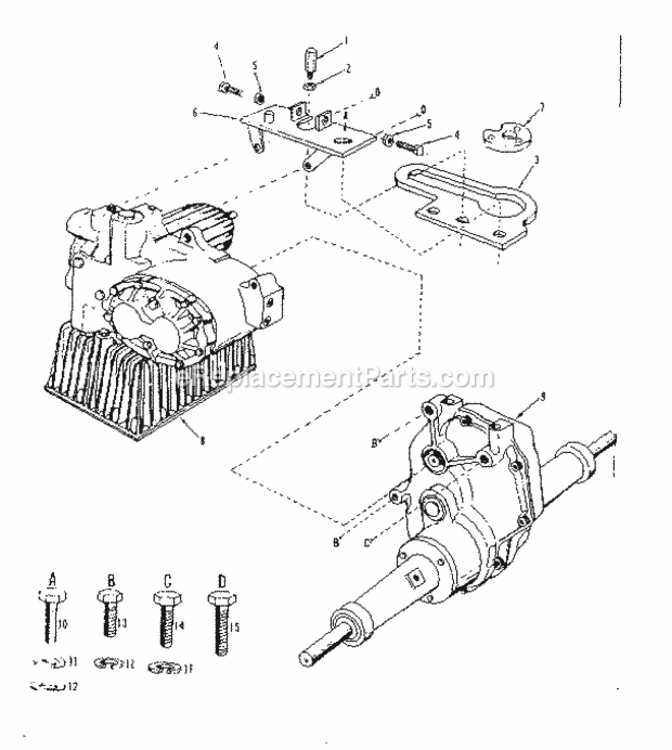 Page E Diagram and Parts List for 917253001  Craftsman Lawn Tractor