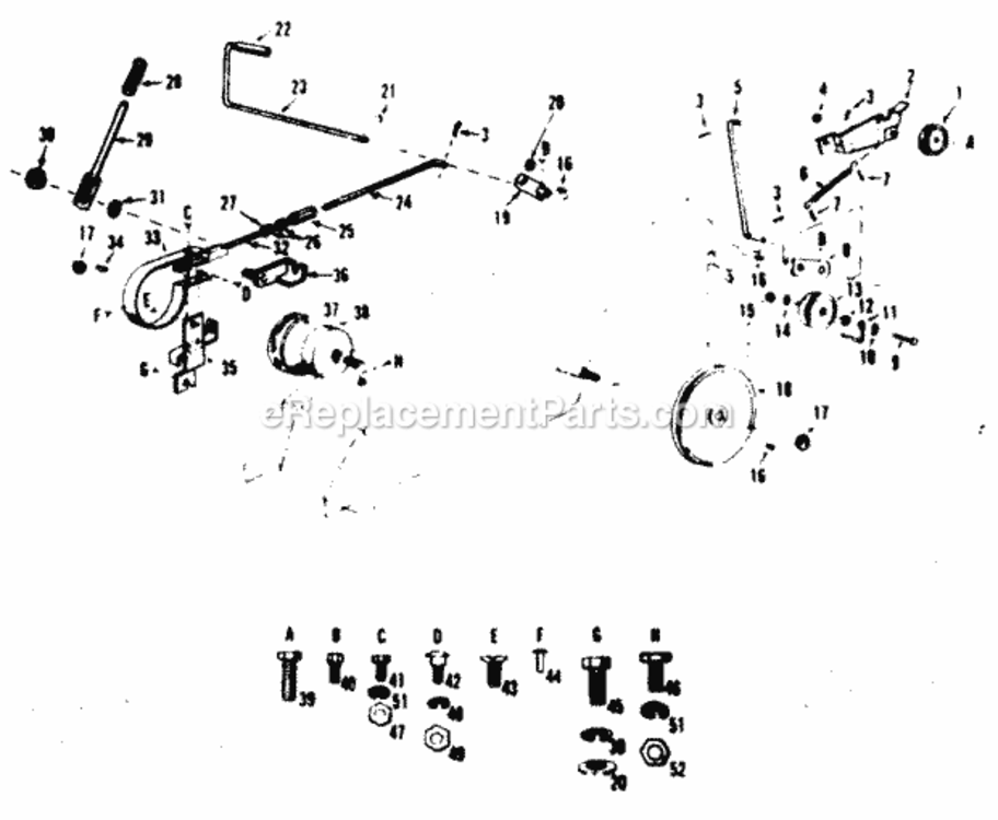 Page D Diagram and Parts List for 91725310  Craftsman Lawn Tractor