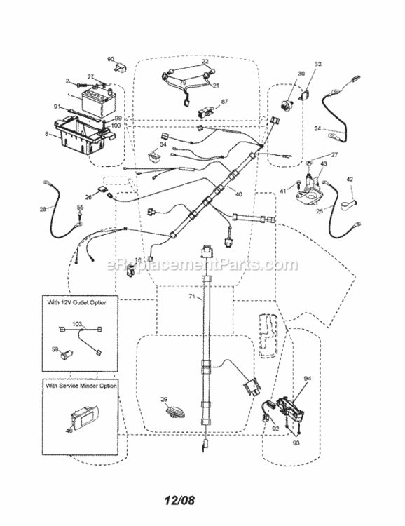 Page A Diagram and Parts List for 917253110  Craftsman Lawn Tractor