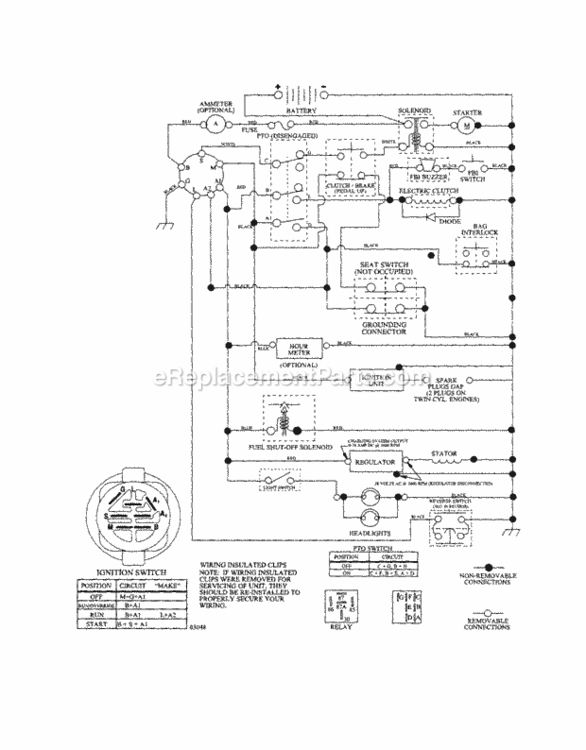 Page L Diagram and Parts List for 917253151  Craftsman Lawn Tractor