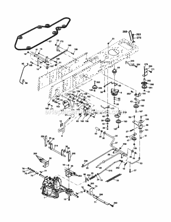 Page C Diagram and Parts List for 917253151  Craftsman Lawn Tractor