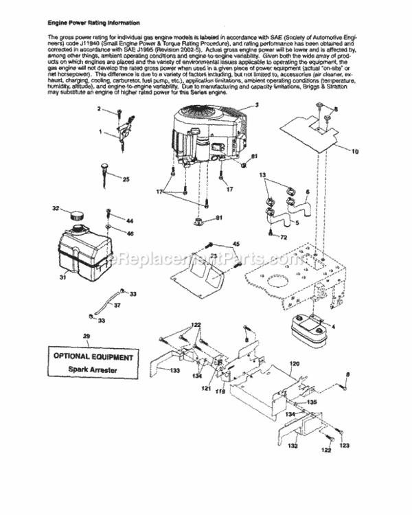 Page D Diagram and Parts List for 917253151  Craftsman Lawn Tractor