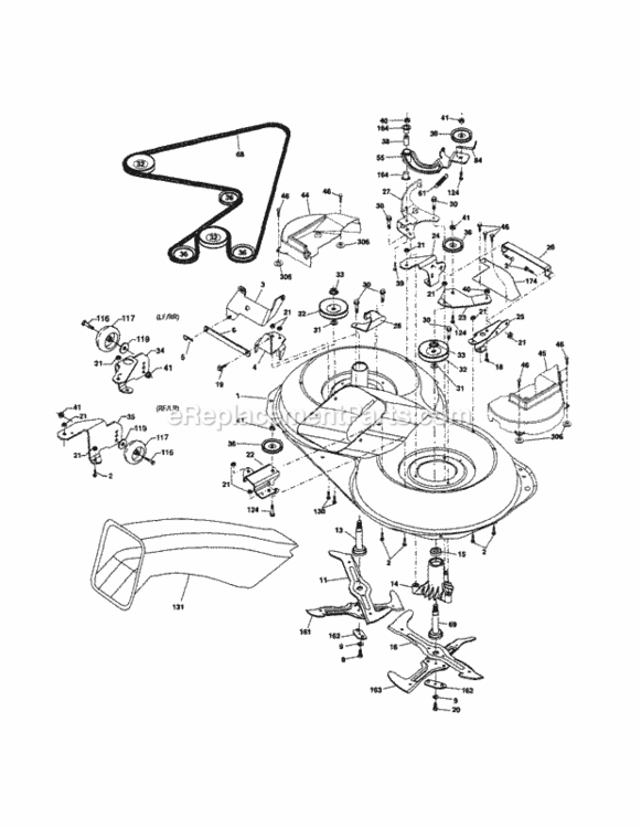 Page I Diagram and Parts List for 917253151  Craftsman Lawn Tractor