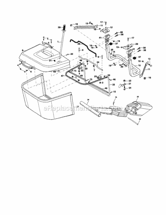Page K Diagram and Parts List for 917253160  Craftsman Lawn Tractor