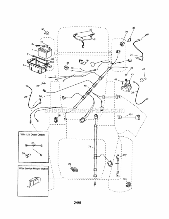 Page A Diagram and Parts List for 917253170  Craftsman Lawn Tractor
