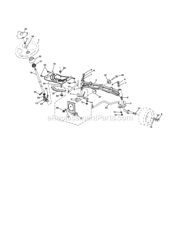 Page D Diagram and Parts List for 917253170  Craftsman Lawn Tractor